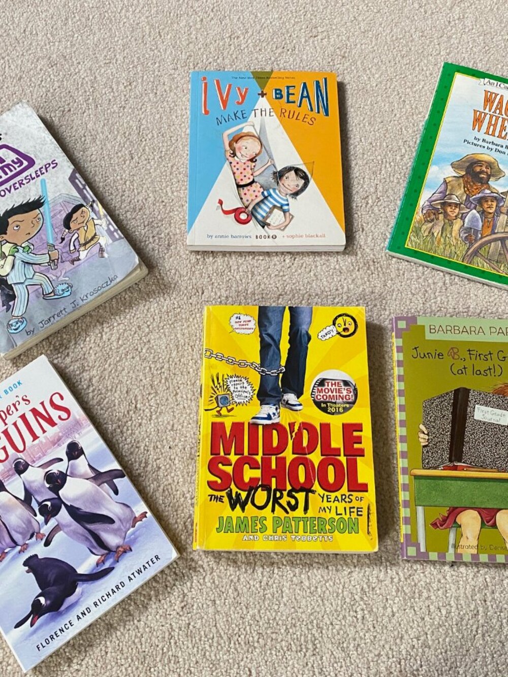 Enjoy Reading !!! Middle School Is The Worst , The Jedi Overslept ,Ivy and Bean
